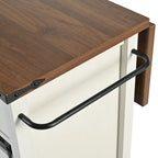 Farmhouse Kitchen Island with Power Outlet