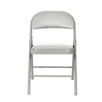Bernadine Basics Collection Vinyl Folding Chair, Pack of 4