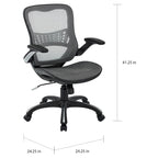 Office Star Mesh Seat and Back Manager Chair