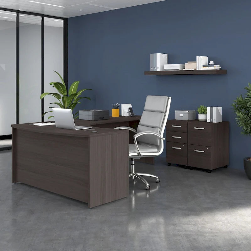 Studio C 60W Right Handed L-Bow Desk Shell by Bush Business Furniture