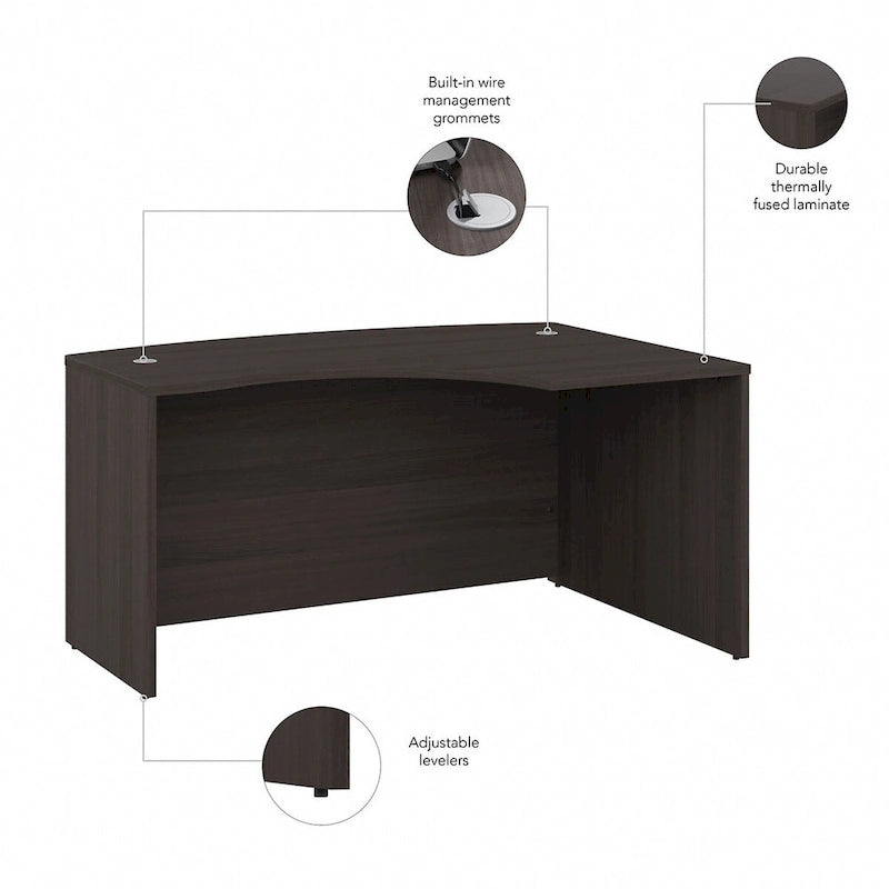 Studio C 60W Right Handed L-Bow Desk Shell by Bush Business Furniture