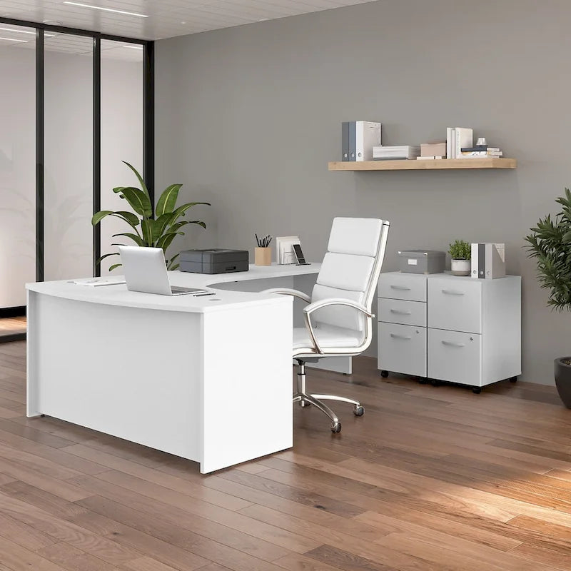 Studio C 60W Right Handed L-Bow Desk Shell by Bush Business Furniture