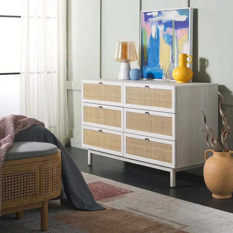 SAFAVIEH Home Aino 6 Drawer Dresser.