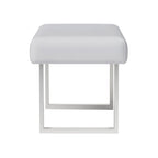 Somette Leah White Dining Bench - Dining Bench